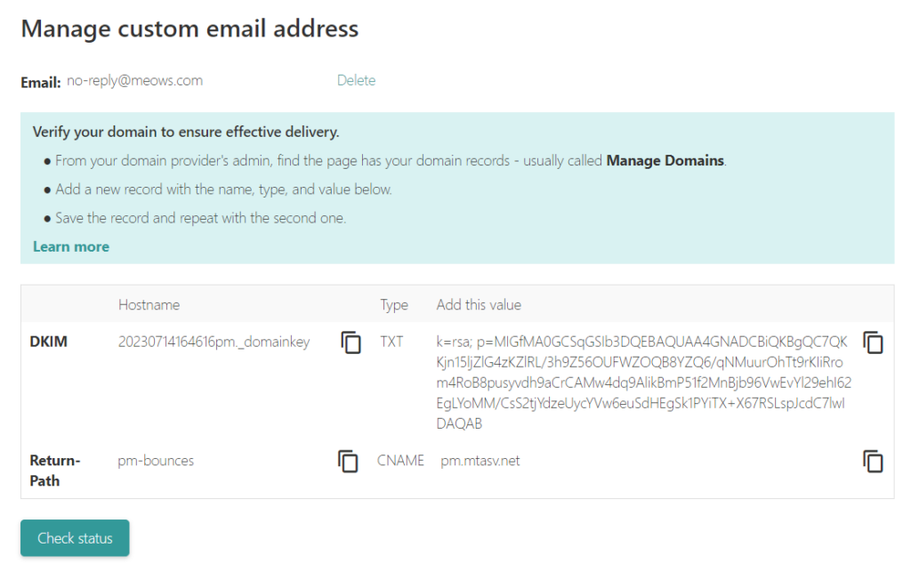 DKIM and Return-Path Verification